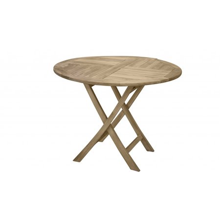 Udendørs bord / Spisebord Kenya ø 100 cm - Teaktræ