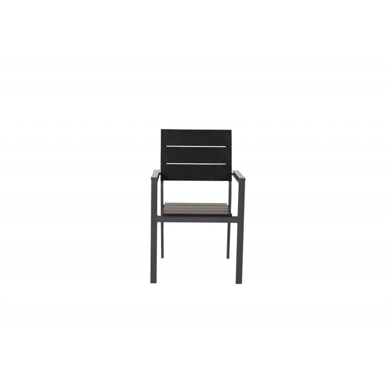 Nivåer Stapelbar stol - svart Aluminium / svart Aintwood Box