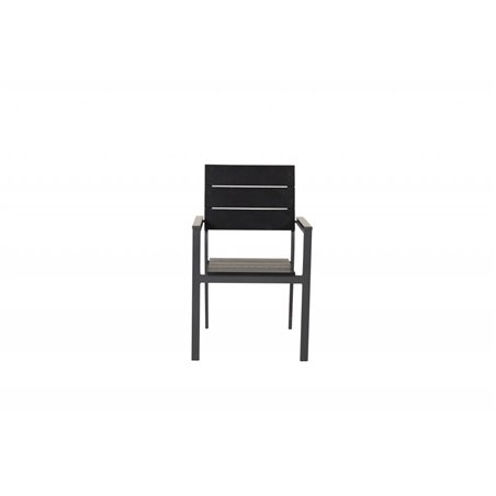 Nivåer Stapelbar stol - svart Aluminium / svart Aintwood Box