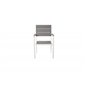 Levels Stapelbar stol - vit matt Aluminium / Grå Box