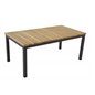 Brasilia - soffa Tabell 60 * 110 * 55 - Svart Aluminium / Teak