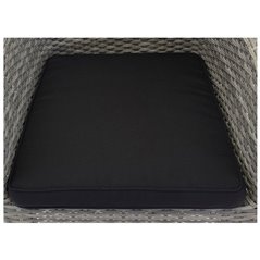 Istuintyyny - Lounge-nojatuoliin Malin - 48,5x43 cm - Musta
