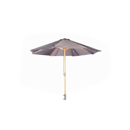 Naxos Umbrella - ? - Wood / Grå Fabric