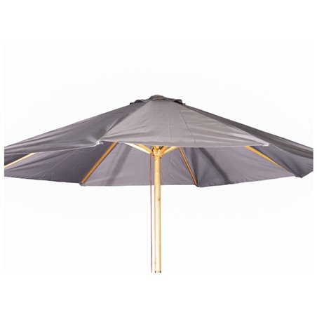 Naxos Umbrella - ? - Wood / Grå Fabric