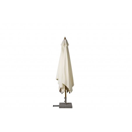 Naxos Umbrella - 3*3m - Wood / Ecru Fabric