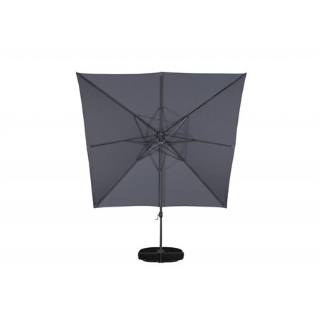 Leeds Sateenvarjo 3 * 3m 360 musta / harmaa