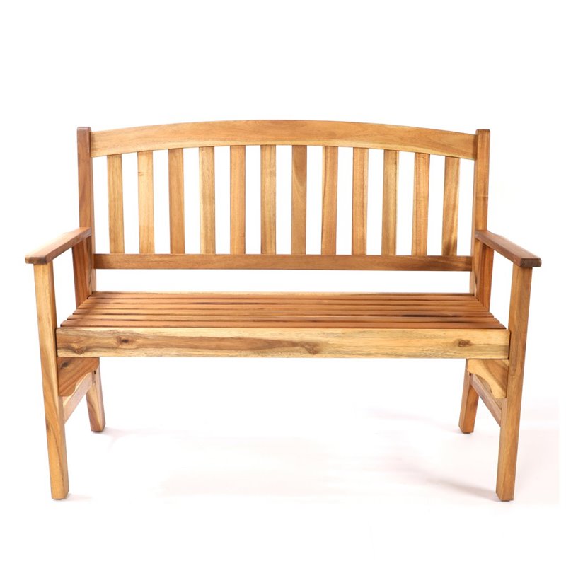 Marion Bench med Armstret - Acacia