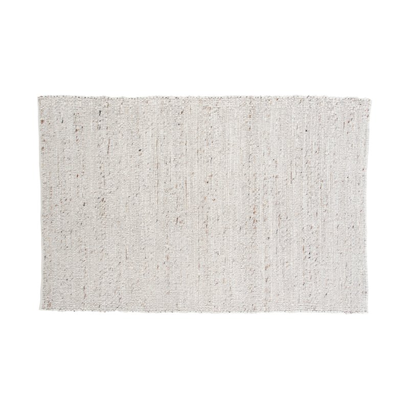 Loump Uldtæppe - 200 * 300- Hvid / Beige