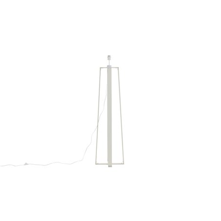 Kick - Gulvlampe - Blk Ben / Hvidt glas / Tilføj en varm glaskugle på toppen