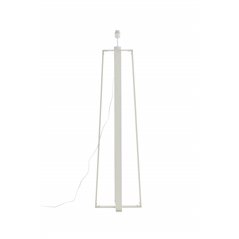 Avspark -Floor Lamp - Blk Leg / White Glass/Add hote Glass ball on top