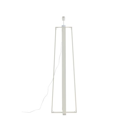 Kick -Floor Lamp - Blk jalka / valkoinen lasi / Lisää hote Lasipallo päälle