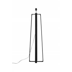 Avspark -Floor Lamp - Blk Leg/Smokey Glass/Add Blk Smoked Glass ball on top