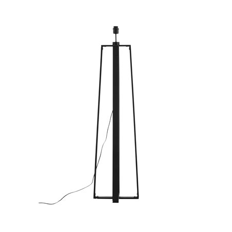 Avspark -Floor Lamp - Blk Leg/Smokey Glass/Add Blk Smoked Glass ball on top