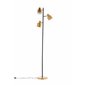 Vifta -Floor Lamp - Black/Brass