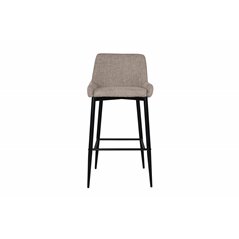 Plaza Bar Chair - Black / Beige Fabric (Polyester linen )