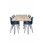 Arctic Dining Chair - Black Legs - Blue Plastic