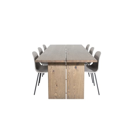 Arctic Dining Chair - Black Legs - Khaki Plastic