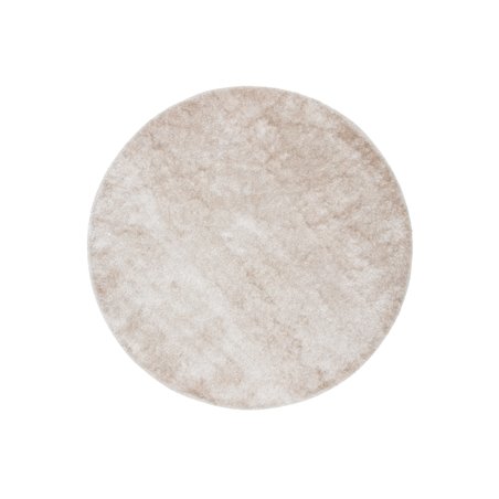 Mattis Polyester Tæppe - Beige - ø200