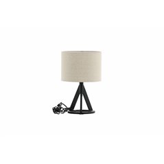 Kona -Table Lamp - Black/Linen