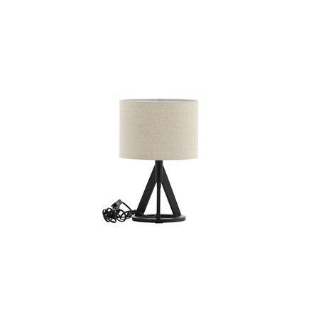 Kona -Table Lamp - Black/Linen