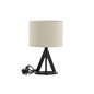 Kona -Table Lamp - Black/Linen