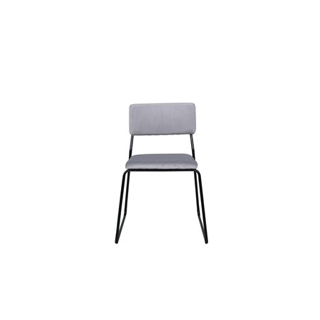 Kenth Chair - Black / Light Grey Velvet