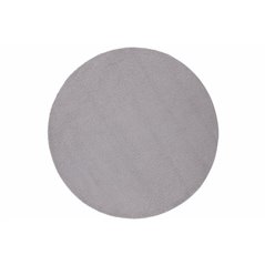 Teddy Round Polyester Carpet - 200*200- Grey