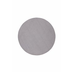 Teddy Round Polyester Carpet - 200*200- Grey