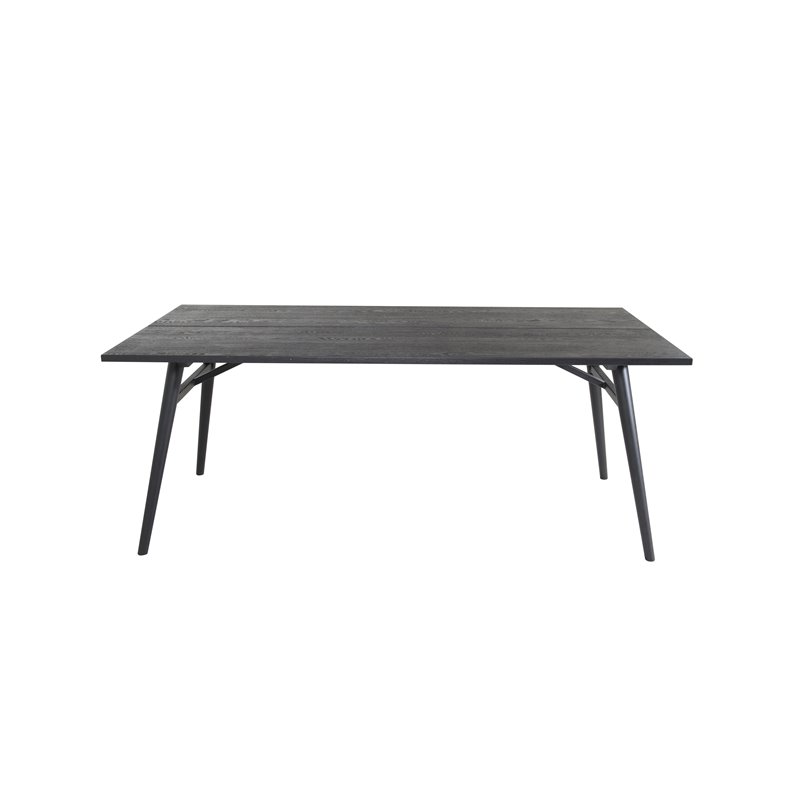 Sleek Extentiontable Black Brushed - 190*95