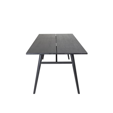 Sleek Extentiontable Black Brushed - 190*95