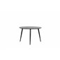 Dipp Dining Table - 115cm - Black Veneer / All black legs