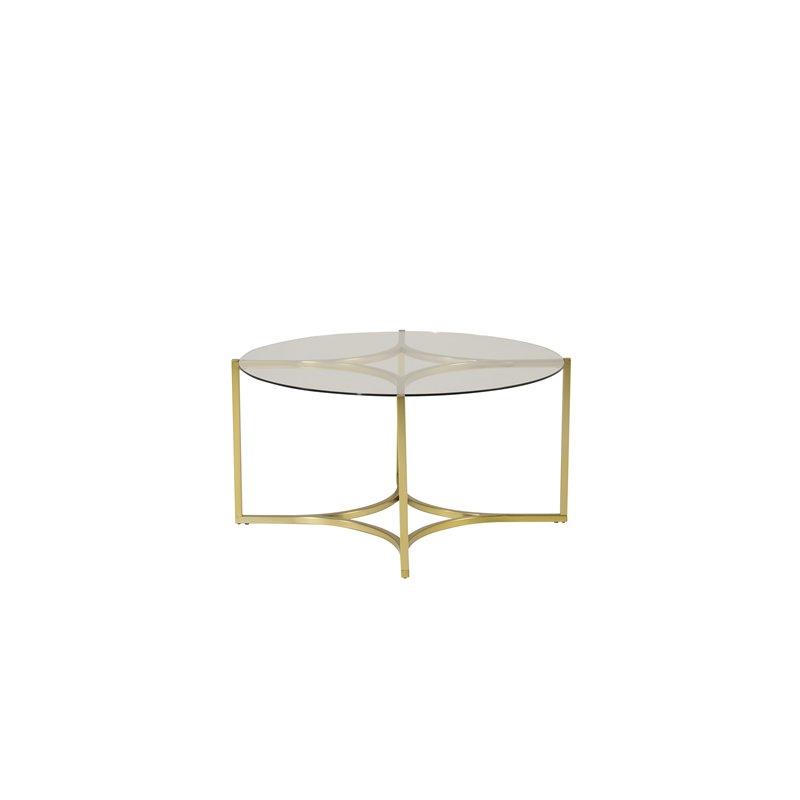 Kivik - Sofa Table - Glass / Brushed Brass