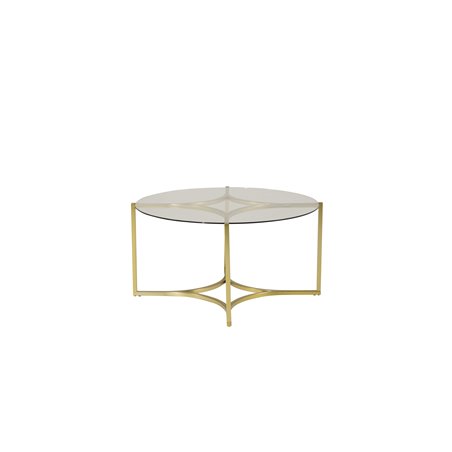 Kivik - Sofa Table - Glass / Brushed  Brass