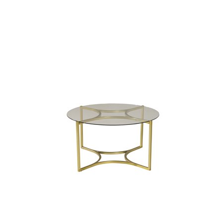 Kivik - Sofa Table - Glass / Brushed Brass