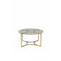 Kivik - Sofa Table - Glass / Brushed Brass