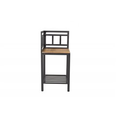 Työpöytä / kulma ulkokeittiöön Meksiko 60x60x127 cm - musta / tiikki