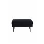 Zoom Ottoman - Black / Black Velvet