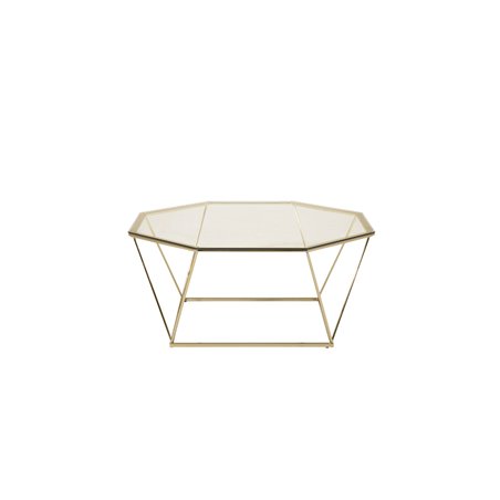 Österlen - Sofa Table - Smoke Glass / Shiny Brass