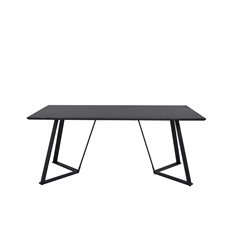 Marina Dining Table - Black top / Black Legs