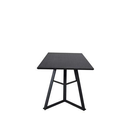 Marina Dining Table - Black top / Black Legs