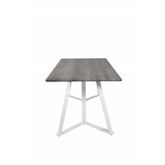 Marina Dining Table - Grey "oak" / White Legs