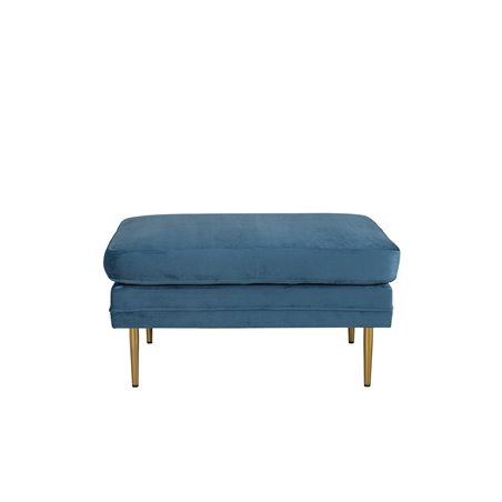 Bom Ottoman - Messing / Blue Velvet