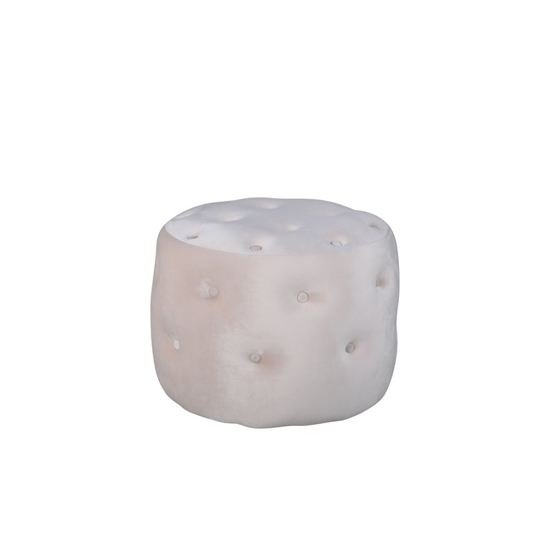 Benjamin Pouf - / beige sametti