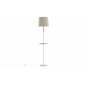 Hattman -Floor Lamp - White / Wood / Marble /Linen