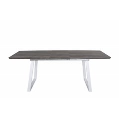 Inca Extentiontable - grey "oak" / white Legs