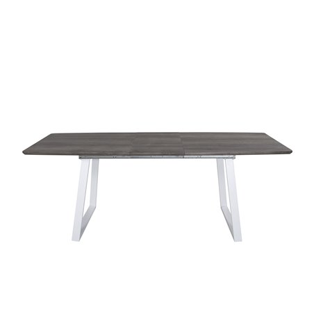 Inca Extentiontable - grey "oak" / white Legs