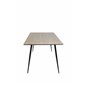 Silar Dining Table - 180 cm - "Wood Look" Melamine / Black Legs