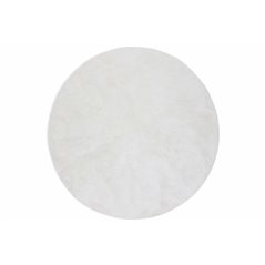 Blanca round Polyester Carpet - 200*200- White