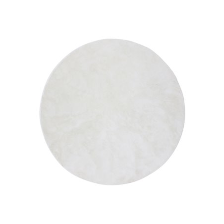 Blanca round Polyester Carpet - 200*200- White