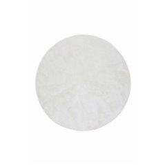 Blanca pyöreä polyesterimatto - 200 * 200- Valkoinen